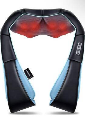 10812088 Mocuishle Shiatsu Back Shoulder Neck Massager With Heat Electric Deep Tissue 4d Kneading