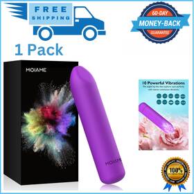 Moiame 744110688207 Small Bullet Vibrator For Women Waterproof Mini Clit With 10 Modes