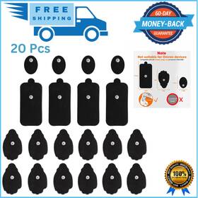 Molufeibe 726084333468 Tens Unit Electrode Pads Nursal 20 Pack 3.5mm Snap Ems Replacement For Elec
