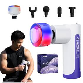 Ml-well-02 Morelife Vivapulse Massage Gun Deep Tissue With Heat And Cold Therapy Fathers Day Gift