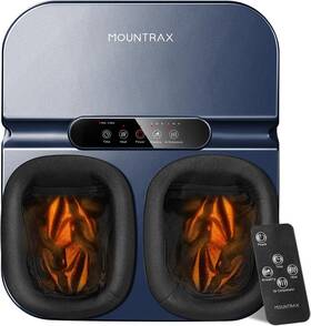 Fm-204 Mountrax Remote Control Foot Massager Machine With Heat Fits Feet Up To Sz 12 Blue