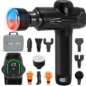 Mb-ht16 Musclebuddy Massage Gun Deep Tissue With Heat And Cold Head 6 Temperatures 20 Levels