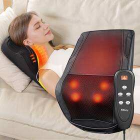 Mc-bm8268 Muzcody Back Massager With Heat Shiatsu Neck And Pillow For Pain Relief