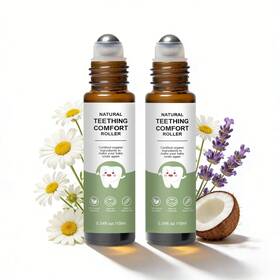 Mvc 742669964506 Teething Roller Oil Natural Relief With Green