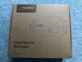 Mgg-2103 Naipo Authentic Deep Muscle Massager With Travel Case And 5 Heads Nwb