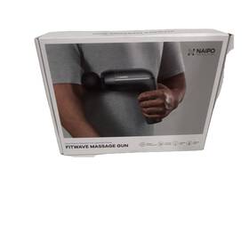Mgm-100dc Naipo Fitwave Massage Gun Percussion Handheld Rechargeable Usb Black 4 Heads