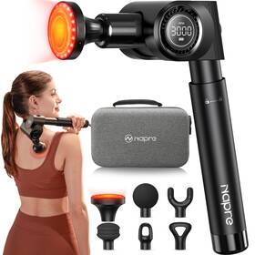 Neg101 Napre Massage Gun With Heat Deep Tissue Handheld Percussion Back Massager For Muscl