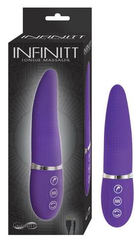 Nasstoys 782631282320 Nasstoys- Infinitt Rotating Tongue Massager Purple