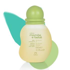 50204749 Natura Mam E Beb Baby Massage Oil - 100% Vegan Safe And Gentle Lightweight Form