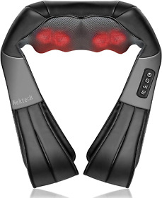Neck And Back Massager With Heat Electric Shoulder Massage 8 Nodes 3d Dee