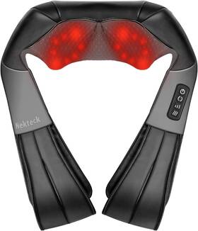 Nekteck 711181055504 Shiatsu Neck Massager With Heat For Pain Relief Deep Tissue 2026 Upgrad