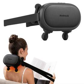 Nekteck 850058838069 Neck Massager And Shoulder With Heat Shiatsu Back N