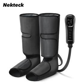 K-lm-0101-gy Nekteck Leg Massager Air Compression Calf Wraps Pressure Massage For Blood Circulat