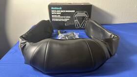 Nekteck Mg-004 Kneading Heated Neck And Back Massager Leather Black