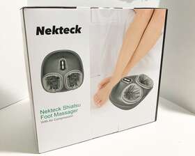 Nfm0301gy Nekteck Shiatsu Foot Massager Air Compression Heat Acupressure Warming New Box