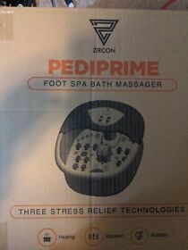 New Zircon Pediprime Foot Spa Bath Massager Heating Vibration Bubble