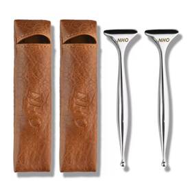 Nf-0jxh-1aqj Nho 2-in-1 Acupuncture Pen Fascia Blaster For Pain Relief Stainless Steel Gua Sh
