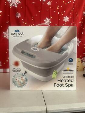 Mm-20a-7 Niksa Heated Foot Spa Heat Bath Massage Massager Portable Vibration Bubbles Feet