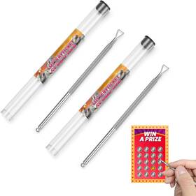 Nitaru 445013733713 Scratchmaster Pro Effortless Lottery Label And Gift Card Scraper