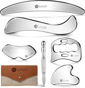 Guasha-sdc1b1-11 Niymyin 6 In 1 Stainless Steel Muscle Fascia Scraper Set For Body Massage And Gua Sha