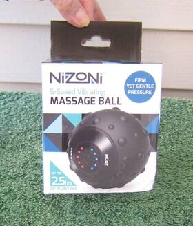 00841 Nizoni New 5 Speed Vibrating Massage Ball - Deep Tissue Therapy Usb Charging