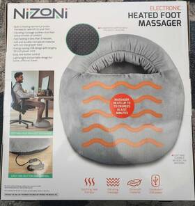 81008182136 Nizoni Electric Heated Foot Massager/brand New In Boxvibrating Message Fast Heat