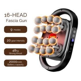 No 152209818327 16-drive 8-head Massage Gun Set Deep Tissue Percussion Massager With