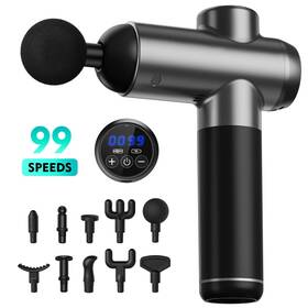 No 793879304668 99 Speed Adjustable Fascial Massage Gun Handheld Deep Tissue