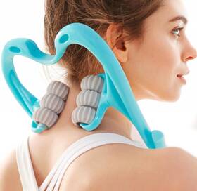 Nolipem 313105045044 Neck Massager Roller Handheld With 6 Balls Massage Point