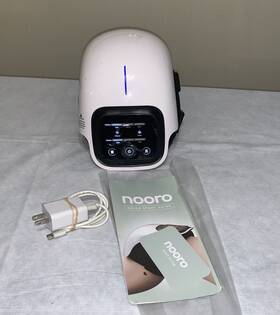 St-1101a Nooro Portable Knee Massager White With Heat And Red Light - Charger