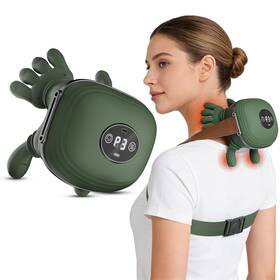 N9-sm01 Noxlumina Cordless Neck Massager With Heat Deep Tissue Pain Relief 4d Kneading Massage
