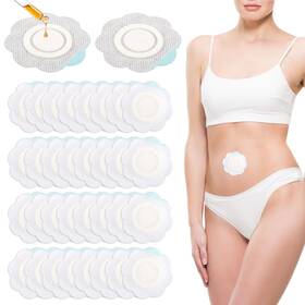 1014672 Nqeuepn 30pcs Castor Oil Pack Wrap For Belly Button 1 Count Of 30 White