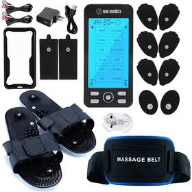 Nuemedics 426869120421 Rechargeable Tens 24 Muscle Stimulator Complete Set Flex Snap On Belt Lower Back