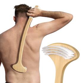 Bam-l2 Nurender 22 Inch Oversized Back Scratcher Bamboo Body For Men And Women Curved
