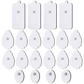 Nursal 744759668820 Tens/ems Unit Replacement Pads 20 Pack 3.5mm Snap Electrode Patches For E