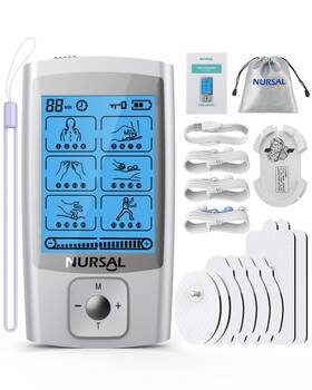 Nursal 840164801415 24 Modes Tens Unit Muscle Stimulator With Continuous Stimulation