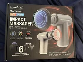 Nuvo Med Rx Pro Hot Cold Pro-therapy Impact Massager In Gray 6 Heads