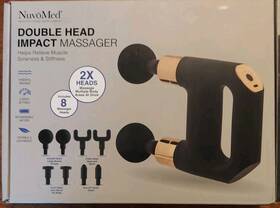 Dhmg-6 Nuvomed 859811010513 Double Head Impact Massager With 8 Heads #dhmg-6/1051