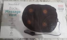 Hbmv-4 Nuvomed Heated Back And Shoulder Massage Vest Vibrating Adjustable Straps