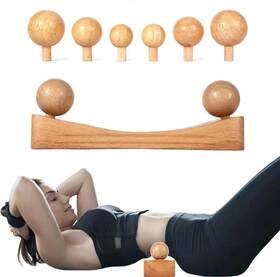 Nxcylw 723258172731 Psoas Release Tool Neck Back Hip Hook Stretcher Wood Nature Color