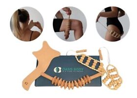 Oasis Body Wood Therapy Massage Tools 3 In1 Sculpting Maderoterapia Kit