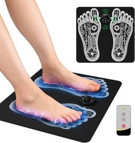 Okjy 008678653757 Ems Foot Stimulator For Muscle Performance And Pain Relief C4 - Black