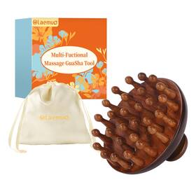 Us-gs-06 Olaemuo Wooden Scalp Massager For Hair Growth Full Body Massage Tool Brush