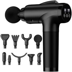 B0bjdl4hjn Olsky Massage Gun Deep Tissue Handheld Electric Muscle Massager 30 Speeds 9 Atta