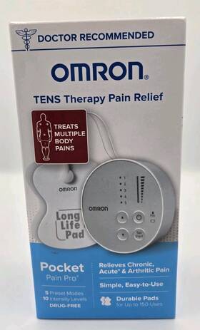 Omron 073796634001 Tens Therapy Pain Relief Pocket Pro Chronic 5 Modes New