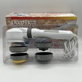 116091 Optibody Vtg Gnc Deep Heat Massager 4 Interchangeable Heads Facial Scalp Muscle