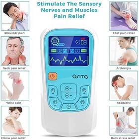 Ast-2012a-blue Osito Ems Muscle Stimulator Back Pain Relief Rechargeable Combo Machine Unit