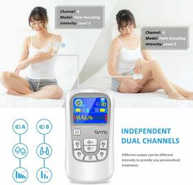Ast-2012a-silver Osito Rechargeable Tens Unit Ems For Pain Relief Arthritis And Muscle Recovery