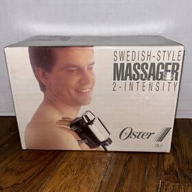 138-11e Oster 034264000476 Vintage Imperial Massager Chrome Handheld 2 Speed Full Body Works
