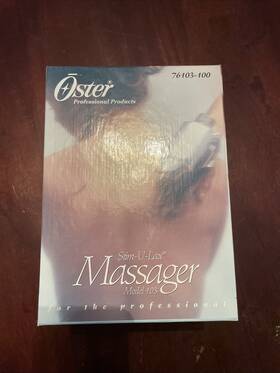 Mpn07610310 Oster New In Box Stim-u-lax Beauty Salon Handheld Vibrating Massager 76103-100